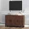 Costway 3-Door Buffet Sideboard Storage Credenza Cabinet Console Adjustable Shelf Brown/White Wash